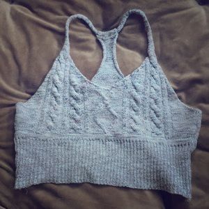 Debut boho knit crop top